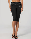 Legging noir a pois