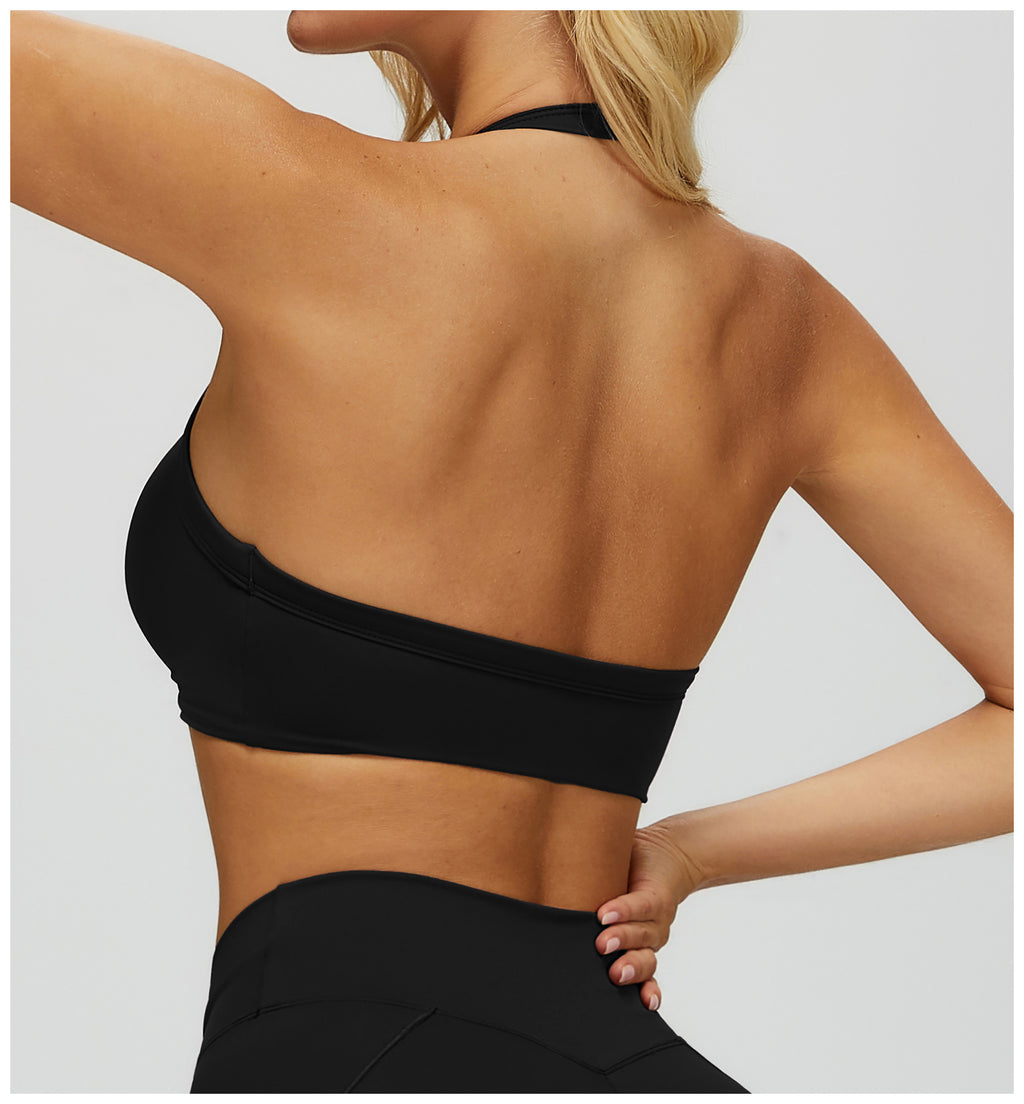 Brassière noir croisée